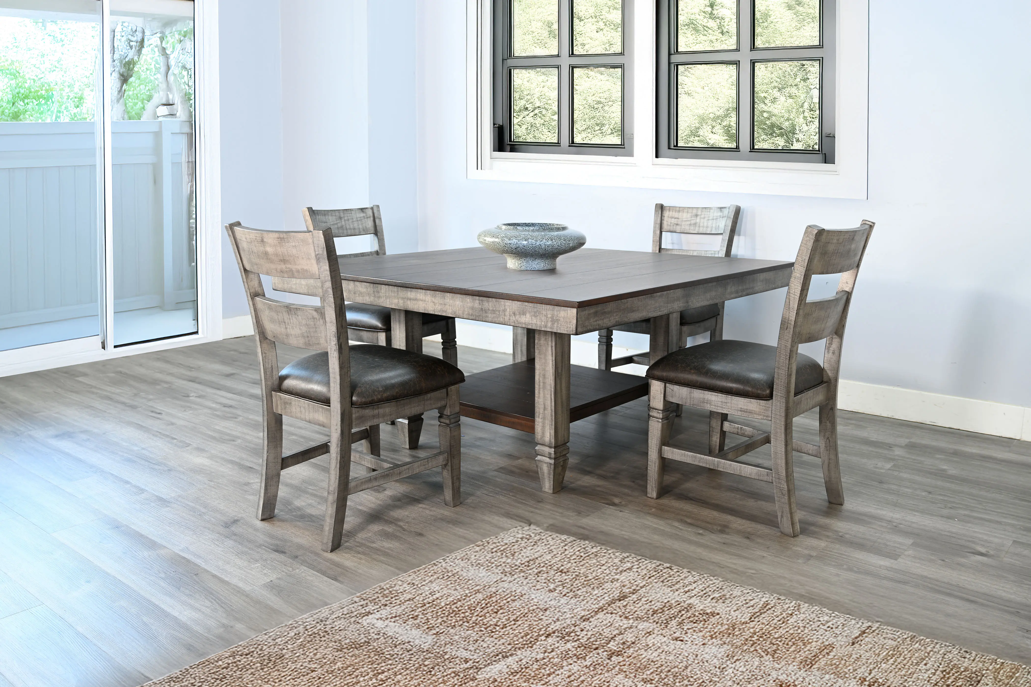 Hope Hills Brown and Gray 5 Piece Dining Set-2