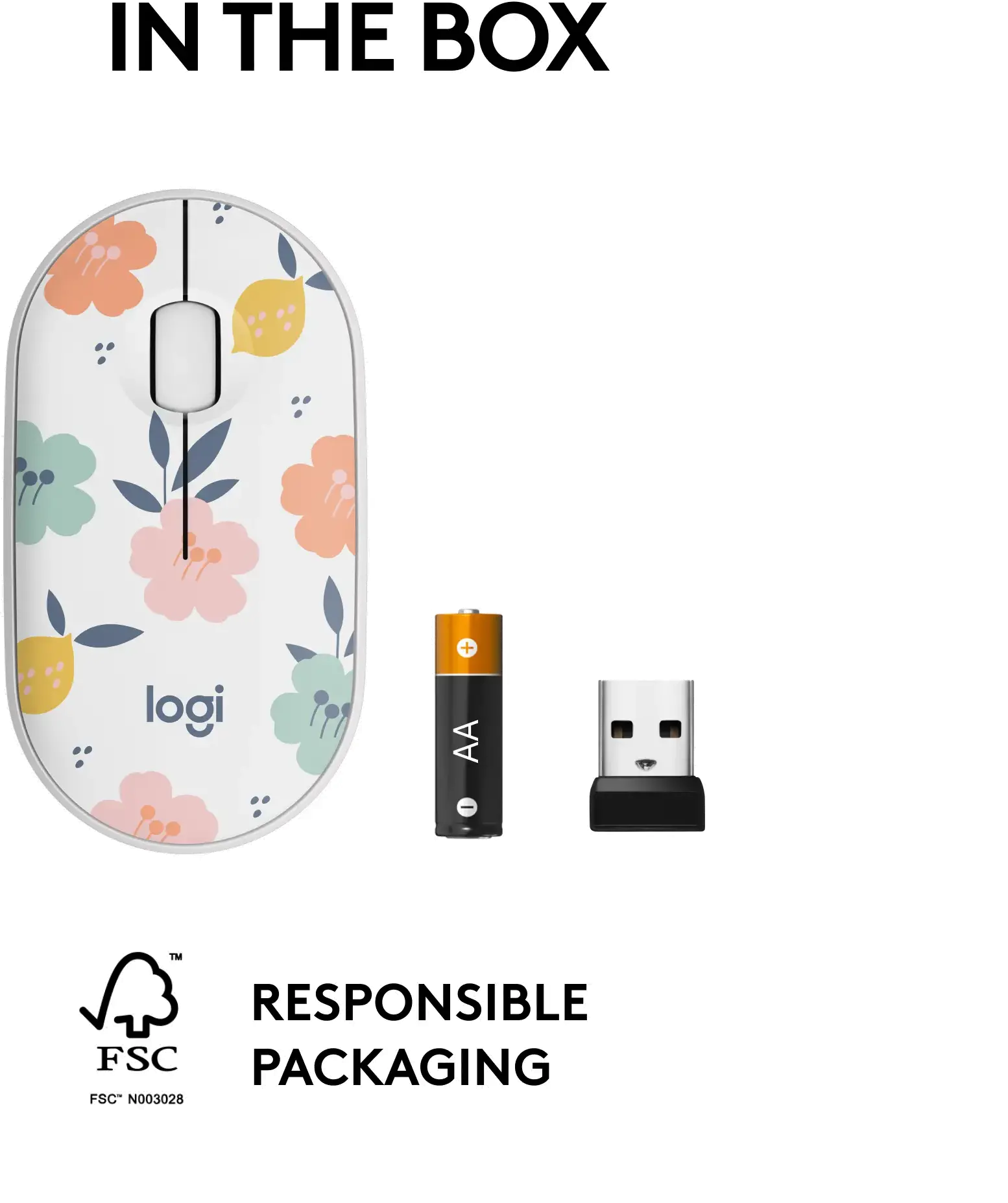 Logitech M340 Wireless Mouse - Floral Bouquet-7