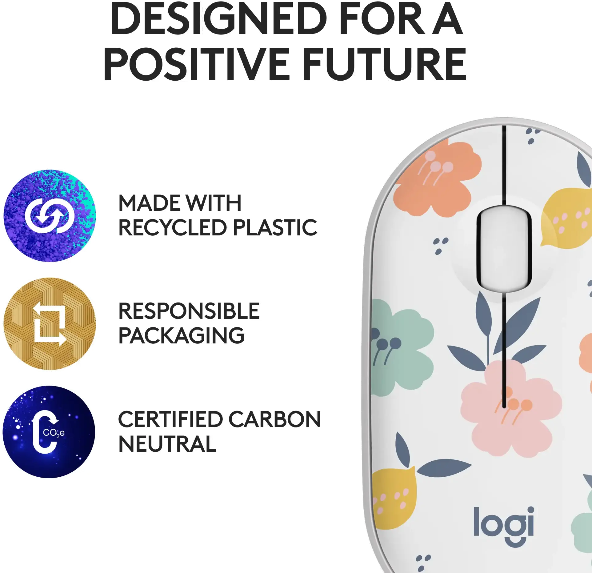 Logitech M340 Wireless Mouse - Floral Bouquet-8