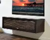Eco Geo Espresso Wall Mounted TV Stand