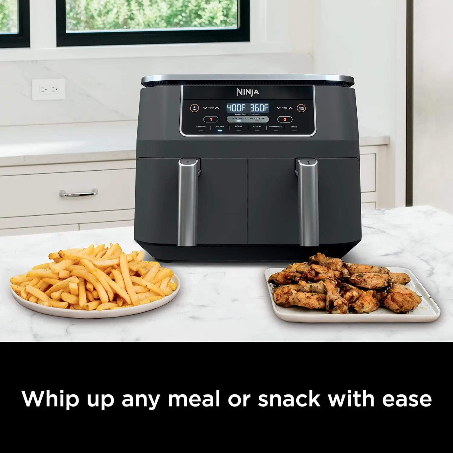 DZ201 Ninja® Foodi® 6-in-1 Air Fryer with DualZone™ Technology-10