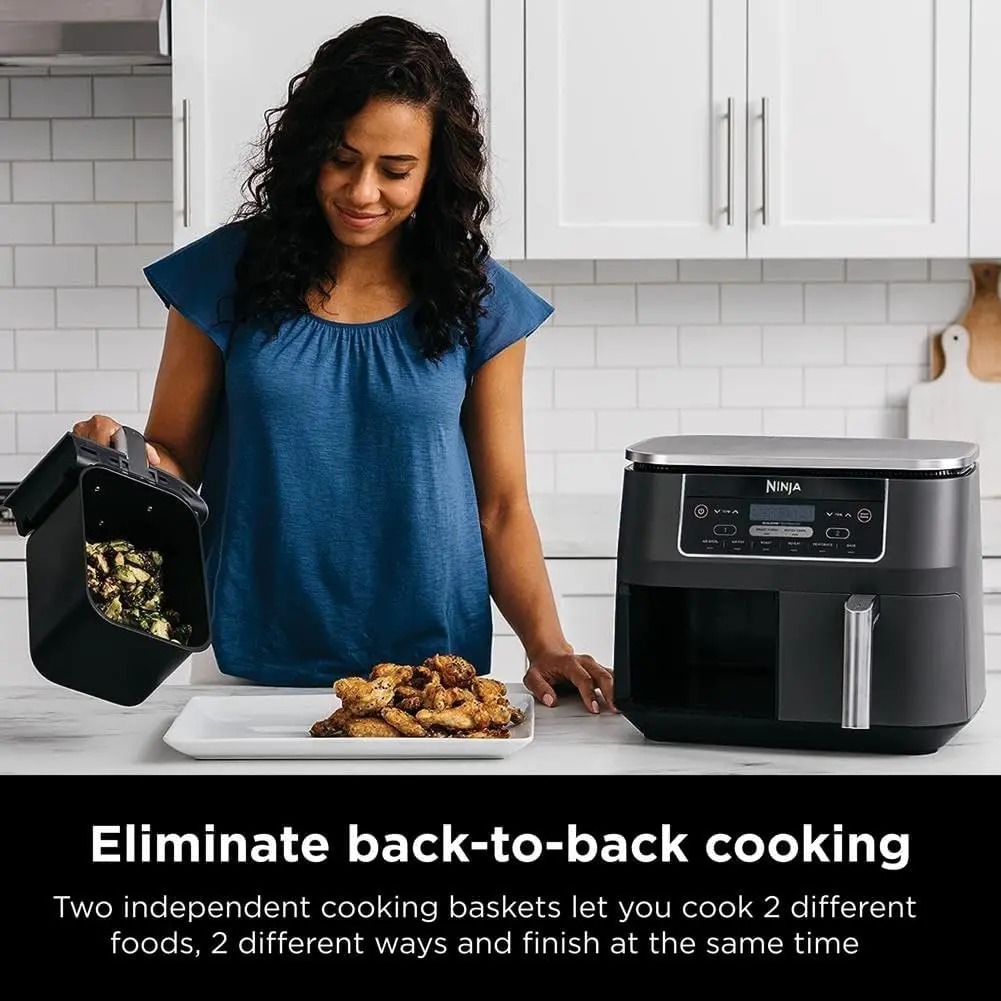 DZ201 Ninja® Foodi® 6-in-1 Air Fryer with DualZone™ Technology-4