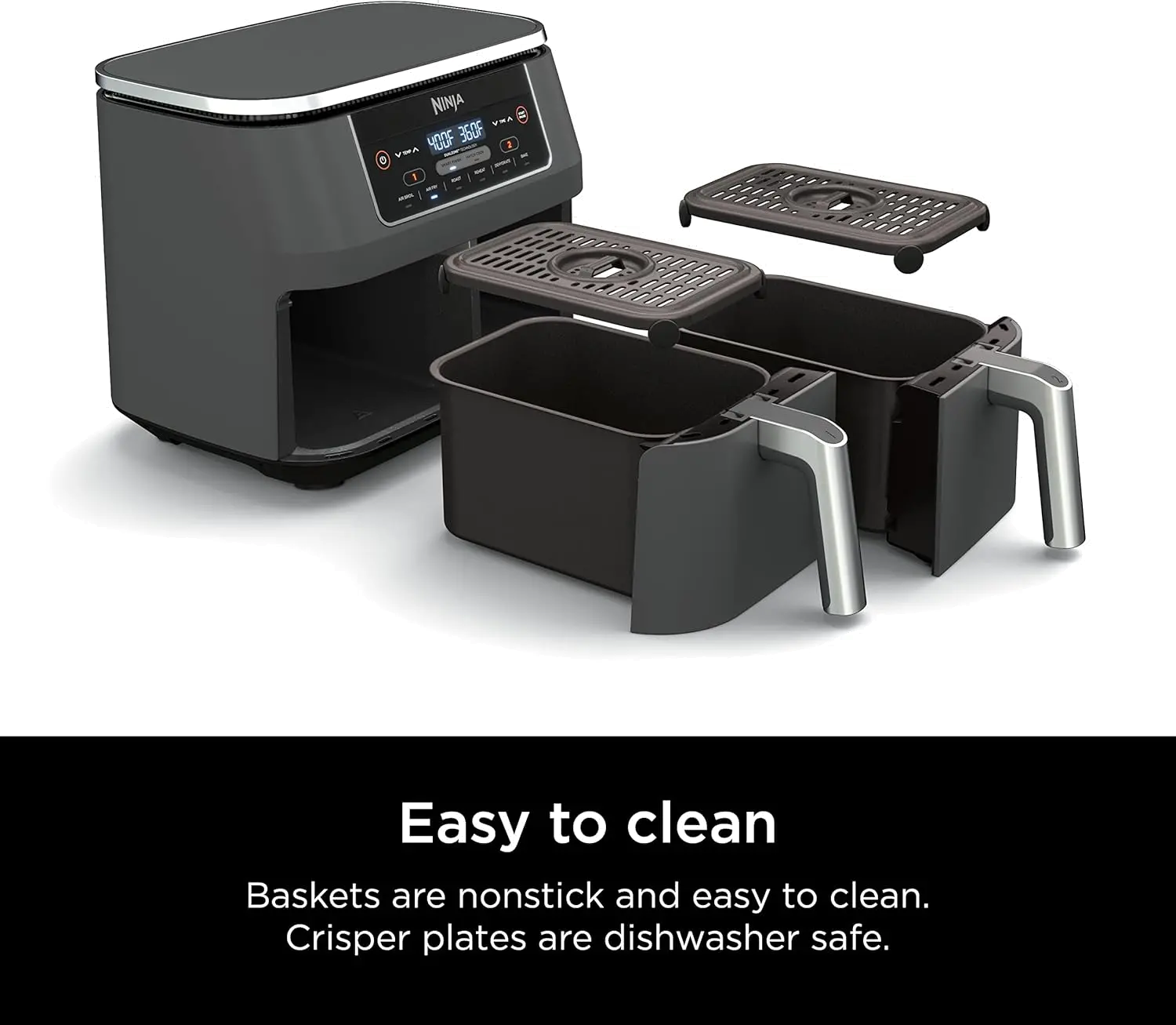 DZ201 Ninja® Foodi® 6-in-1 Air Fryer with DualZone™ Technology-8
