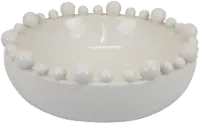 Ceramic White Bubble Bowl