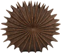 16.25  Brown Round Vase