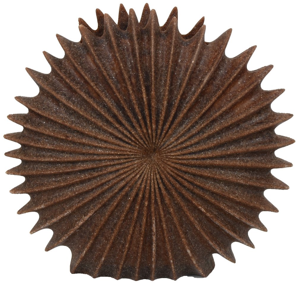 12.75" Brown Round Vase