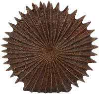 12.75  Brown Round Vase