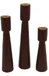 Velma 10  Medium Brown Candle Holder
