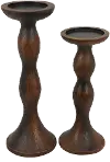 Fern Large Brown Candleholder