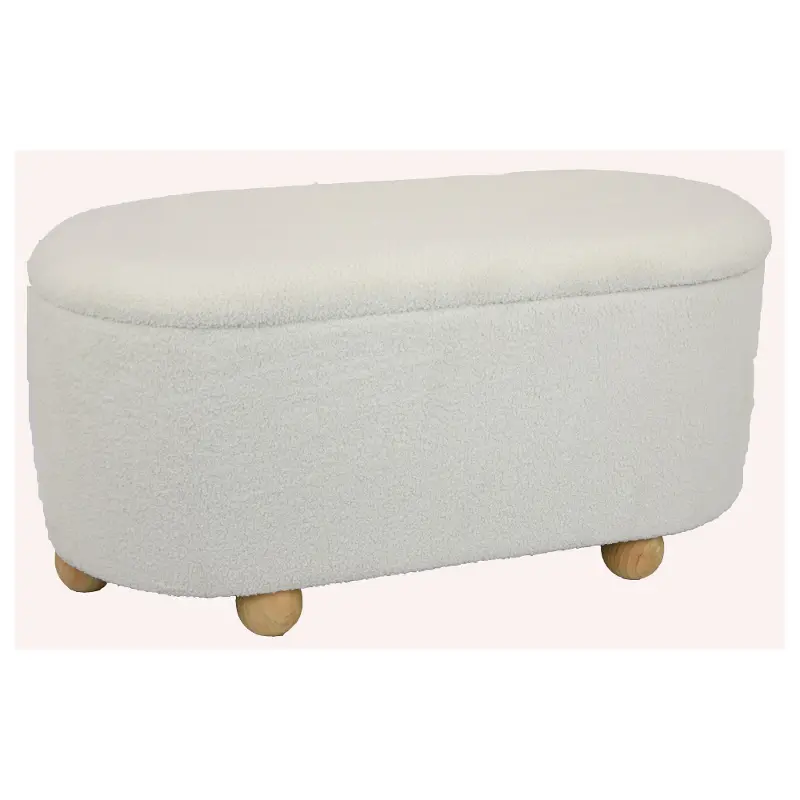 Off White Bench With Storage