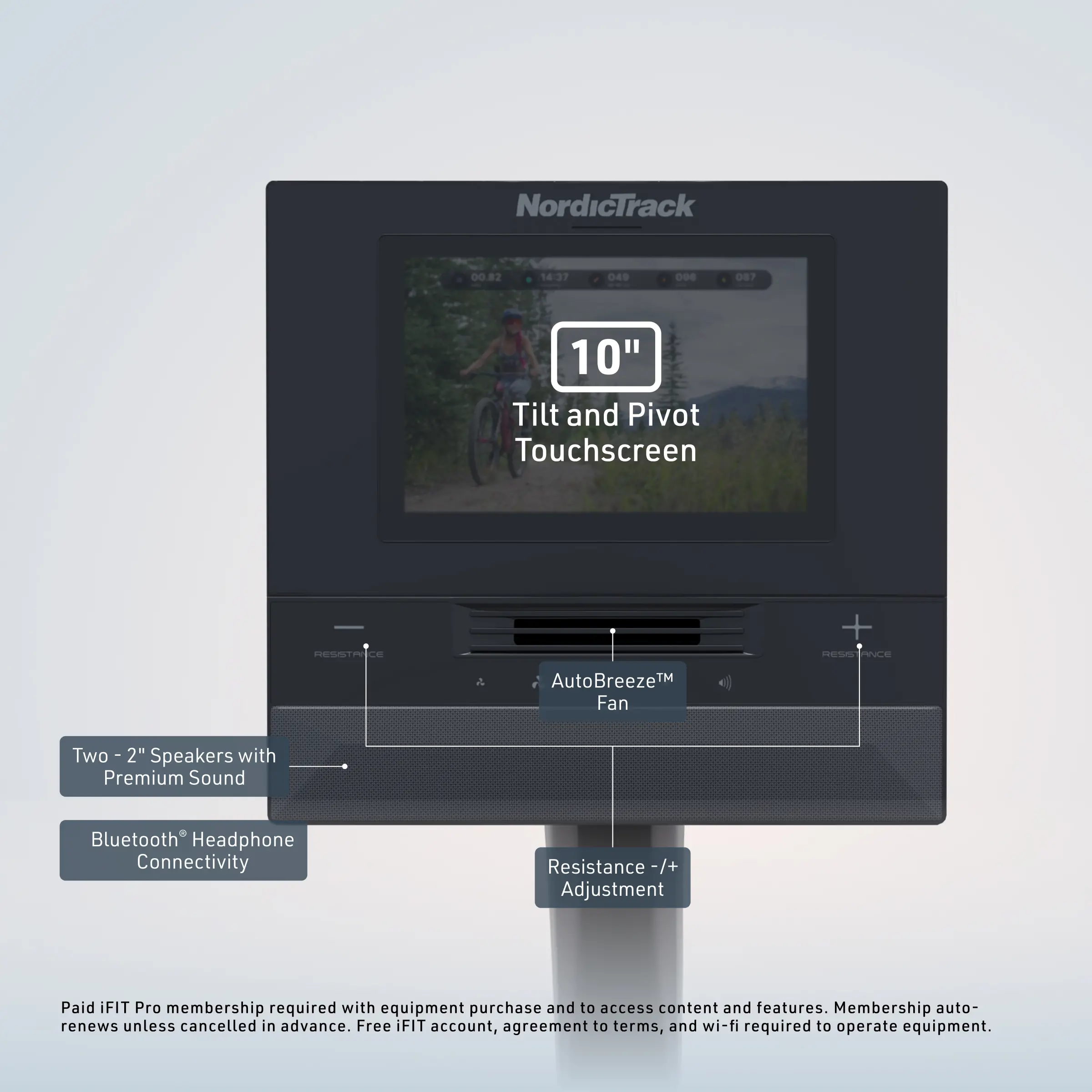 NTEX14925 NordicTrack 10 Recumbent Bike for a Comfortable Indoor Cycling Experience-2