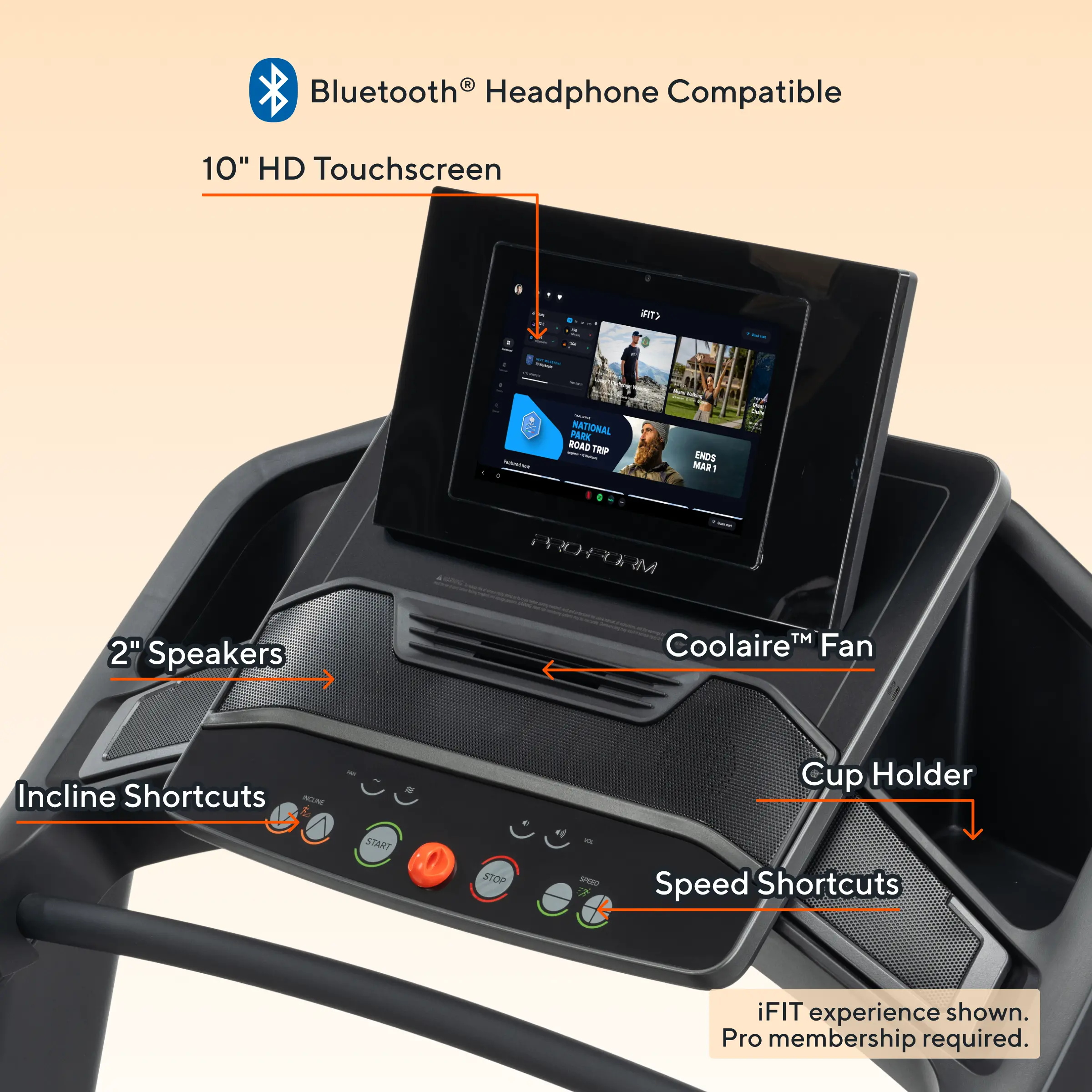 ProForm Carbon Pro 2000 Treadmill with 10  Touchscreen for a Fun, Convenient Workout-2