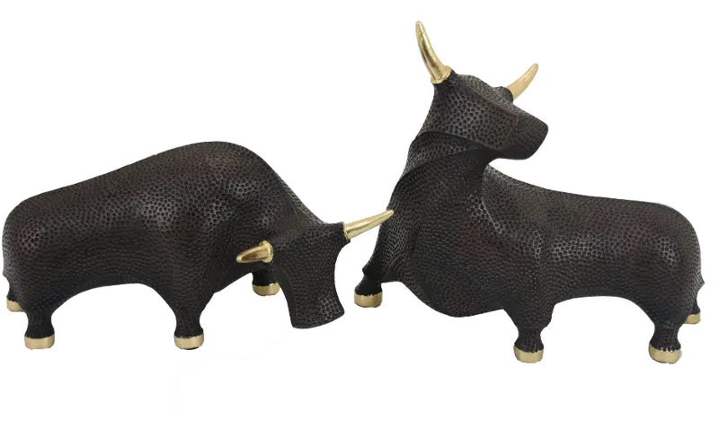 Assorted Resin Bull Decoration
