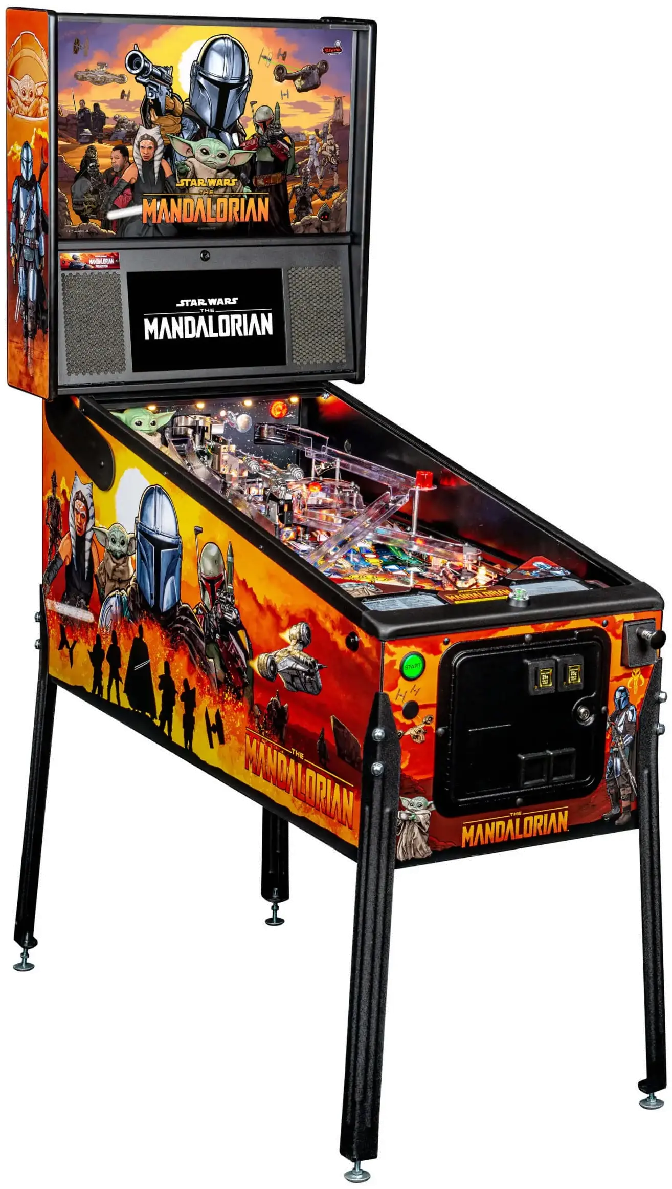 500-55S5-11 Stern Pinball The Mandalorian Pro Pinball Machine-1