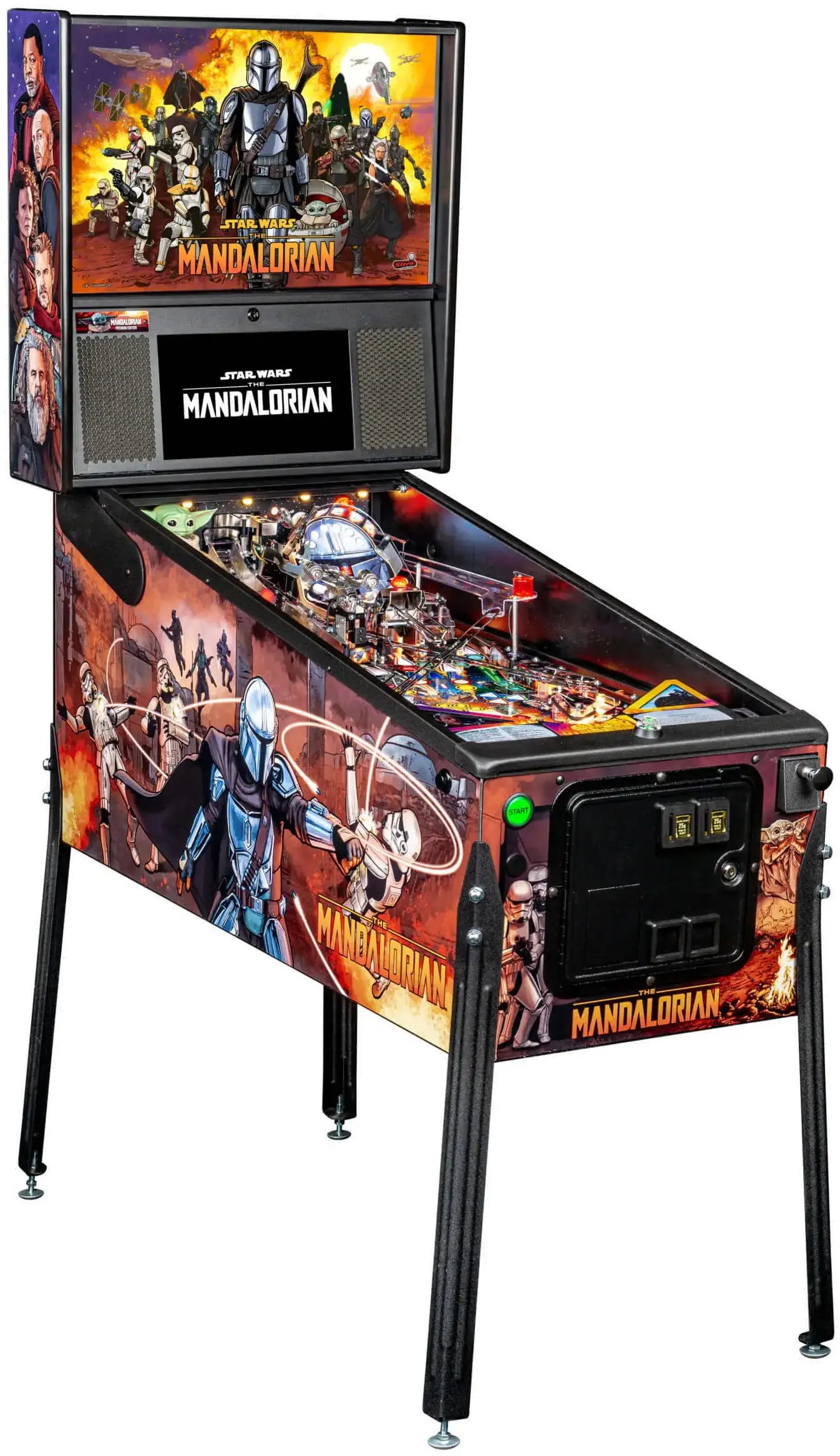 Stern Pinball The Mandalorian Premium Pinball Machine RC Willey