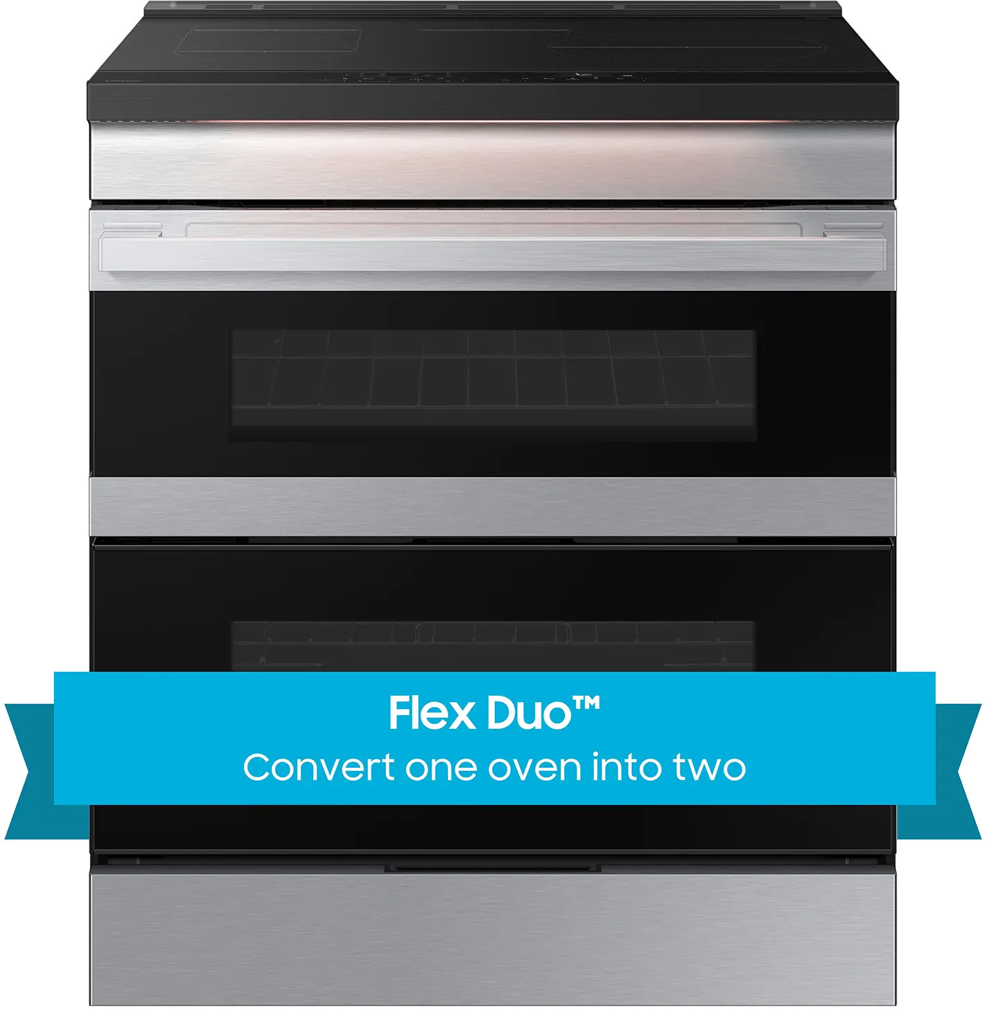 NSI6DG9550SR Samsung Bespoke 6.3 Cu Ft Smart Slide-In Induction Range with Flex DuoTM - Stainless Steel-3