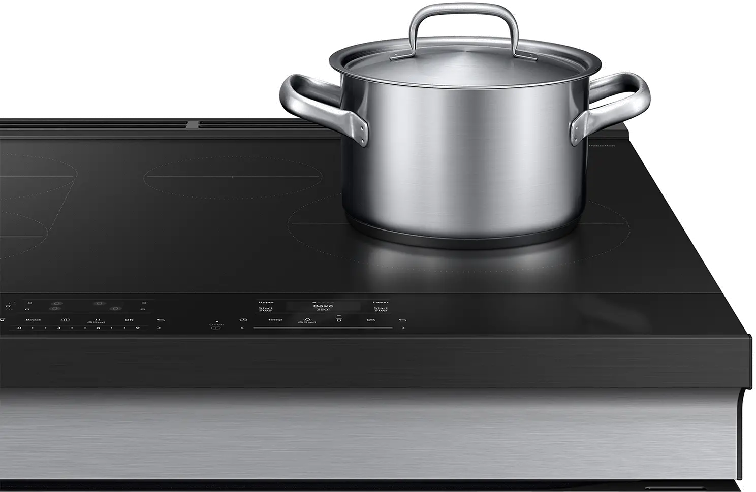 NSI6DG9550SR Samsung Bespoke 6.3 Cu Ft Smart Slide-In Induction Range with Flex DuoTM - Stainless Steel-11