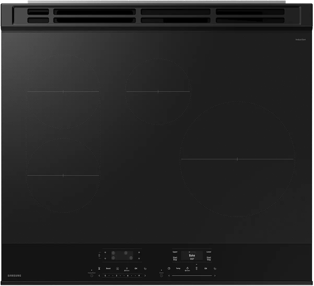 NSI6DG9550SR Samsung Bespoke 6.3 Cu Ft Smart Slide-In Induction Range with Flex DuoTM - Stainless Steel-6