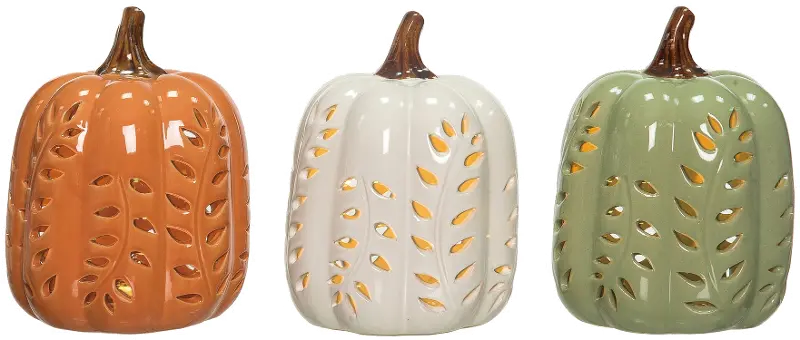 Assorted Carved Vine Pumpkins