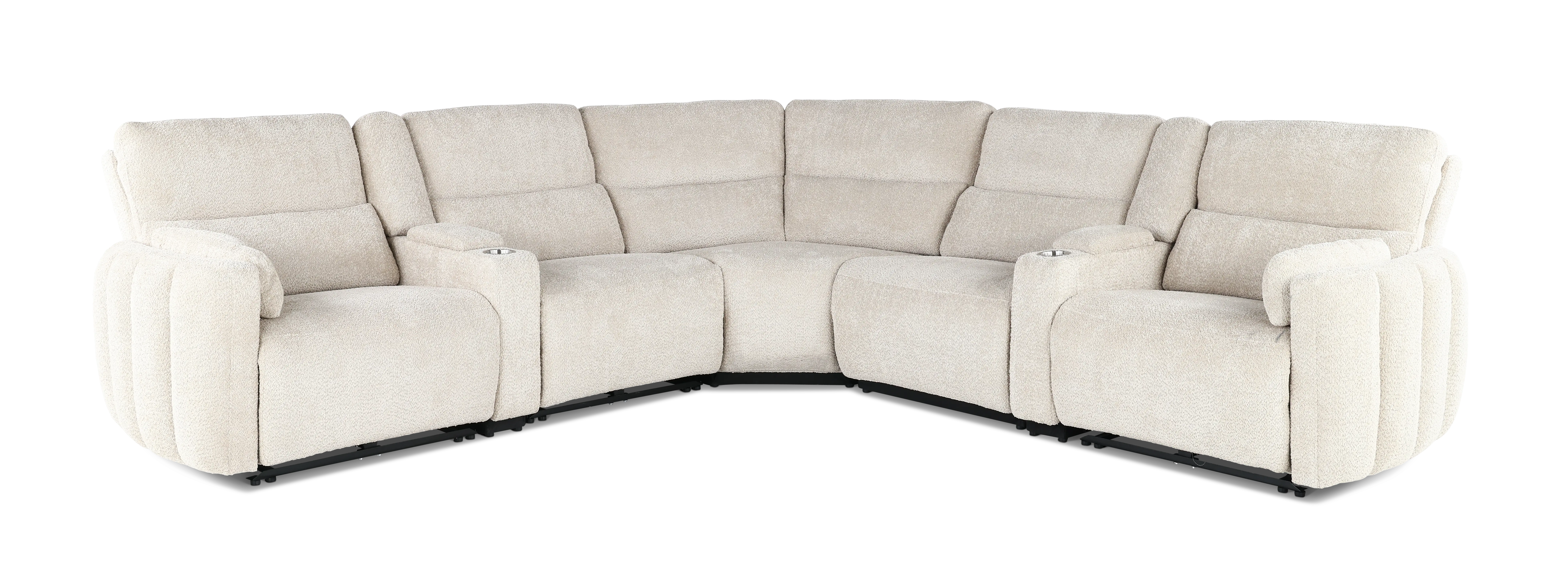 Modesto Buttercream 7-Piece Power Reclining Sectional-1