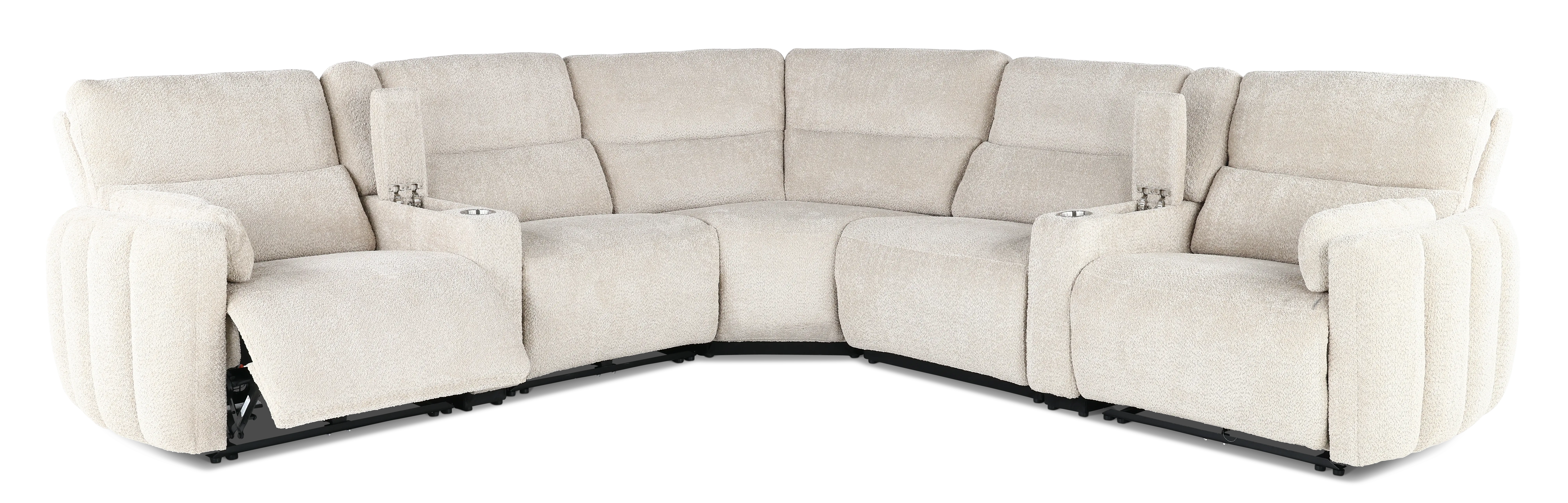 Modesto Buttercream 7-Piece Power Reclining Sectional-4