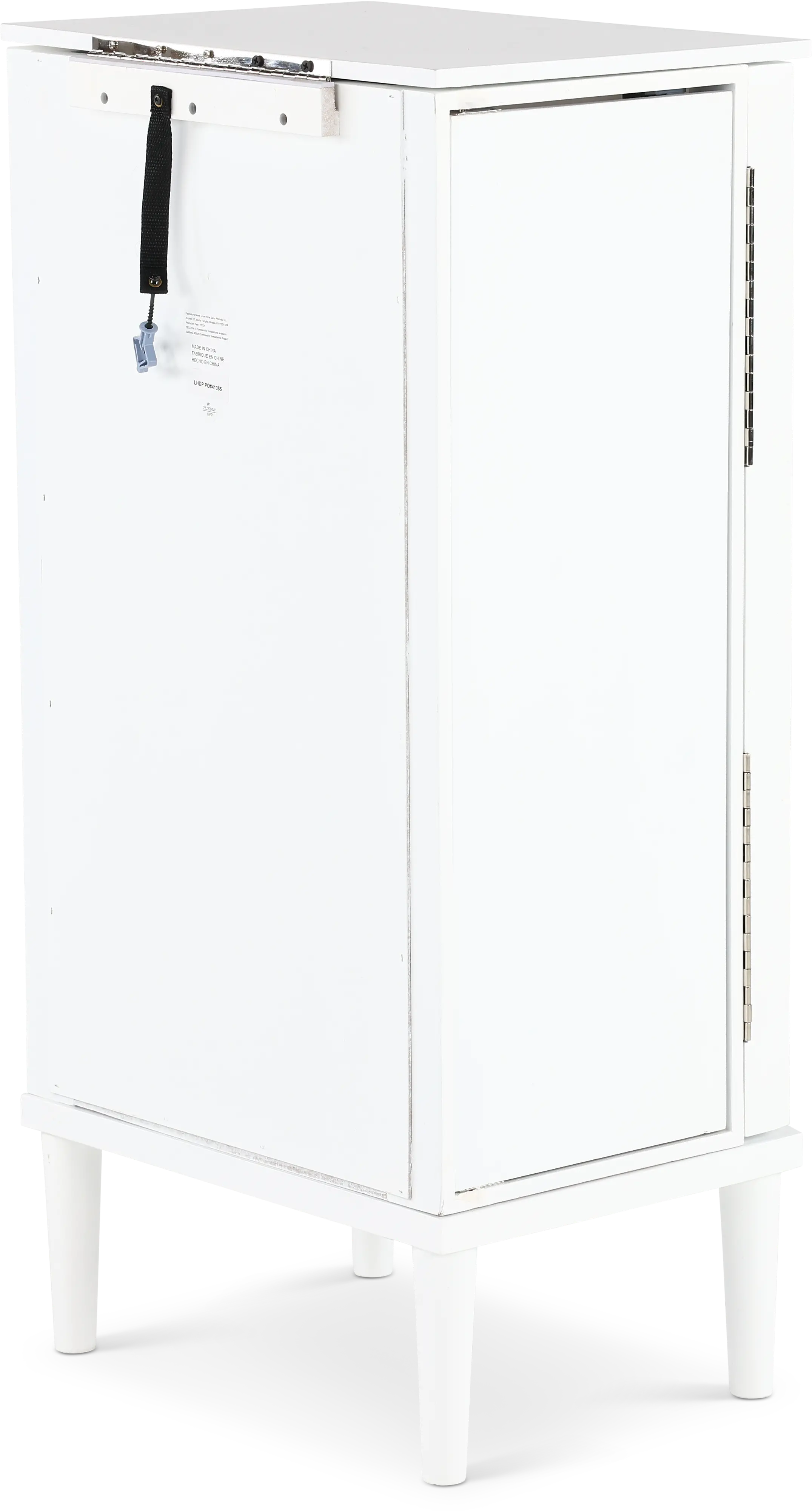 White Jewelry Armoire With Vanity-7