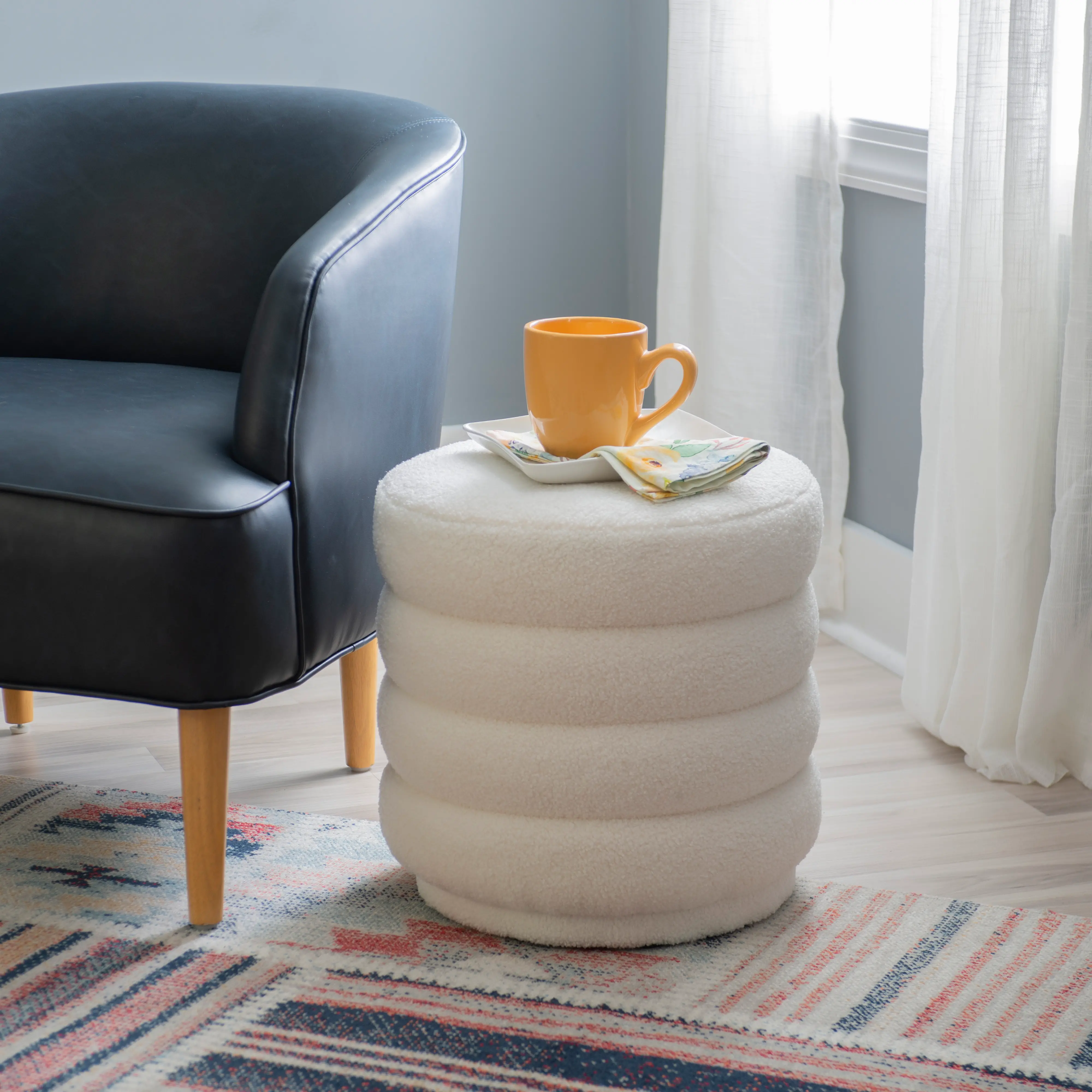 Kathy White Sherpa Ottoman-2