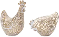 4  Chicken Figurines Set of 2