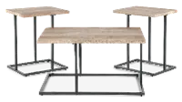 Albreane Gray and Brown Tables, Set of 3