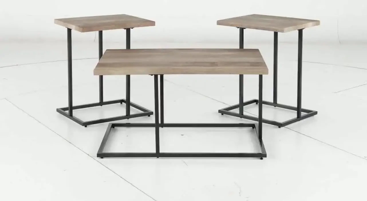 Albreane Gray and Brown Tables, Set of 3-7