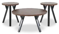 Elbrynn Black and Brown Tables, Set of 3