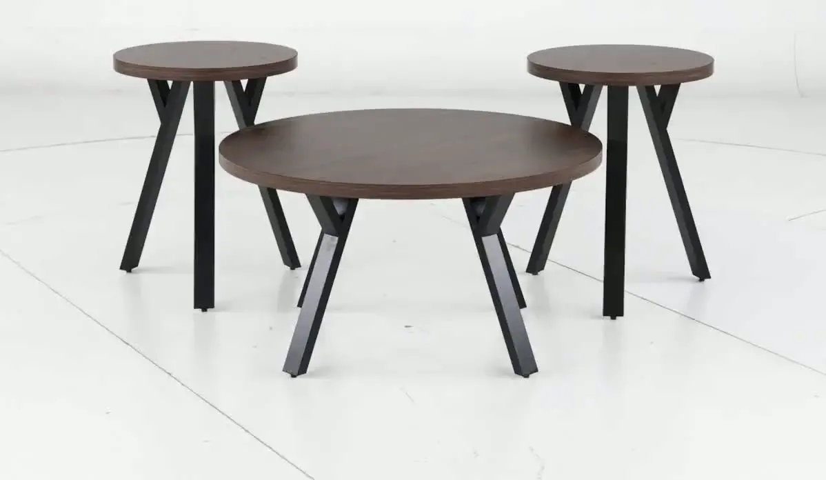 Elbrynn Black and Brown Tables, Set of 3-7