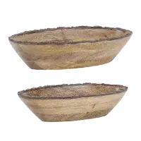 Wood Bowl Set of 2