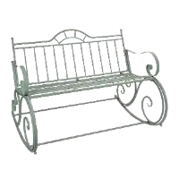 46  Iron Rocker Bench