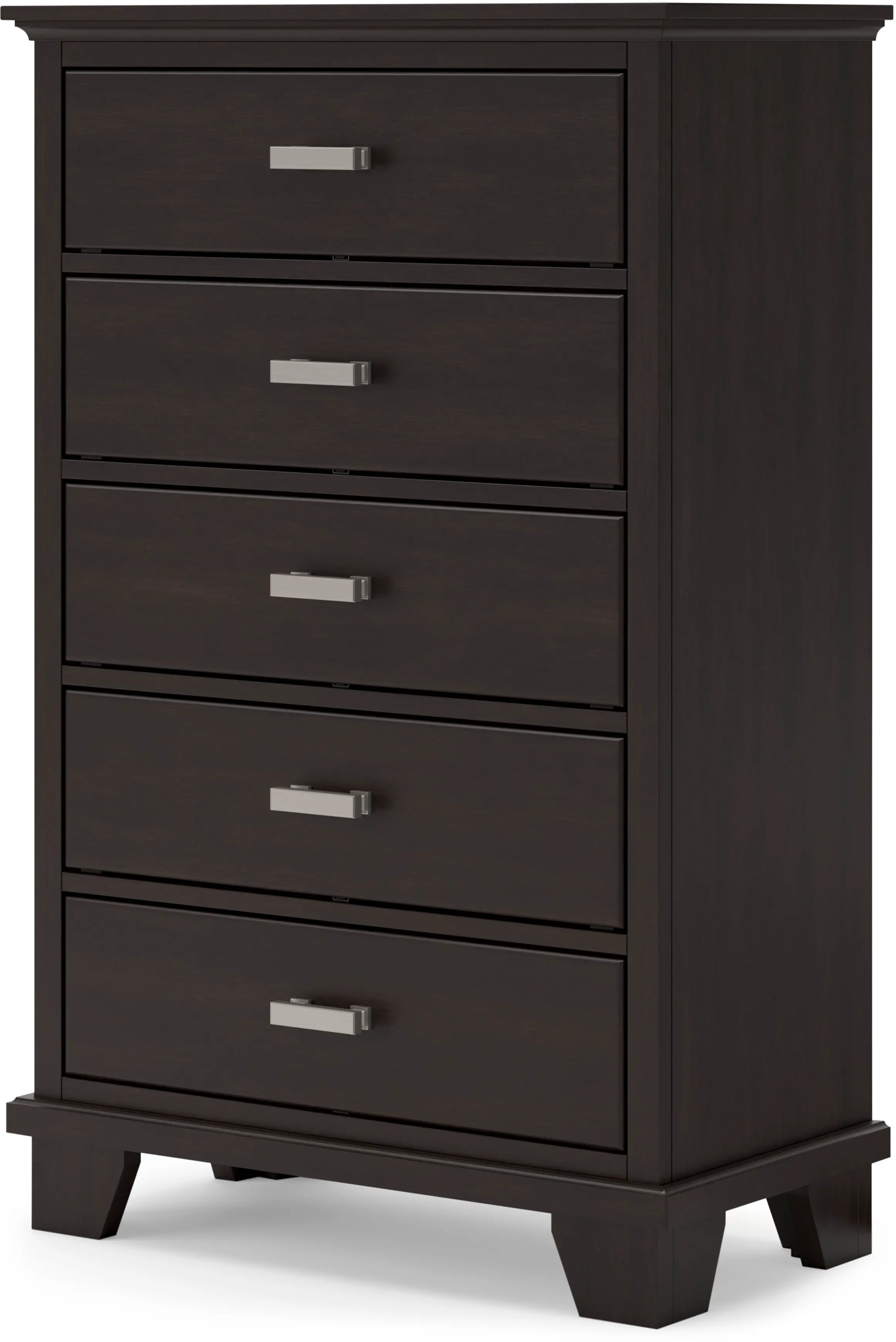 Coventry Dark Brown Chest of Drawers-1