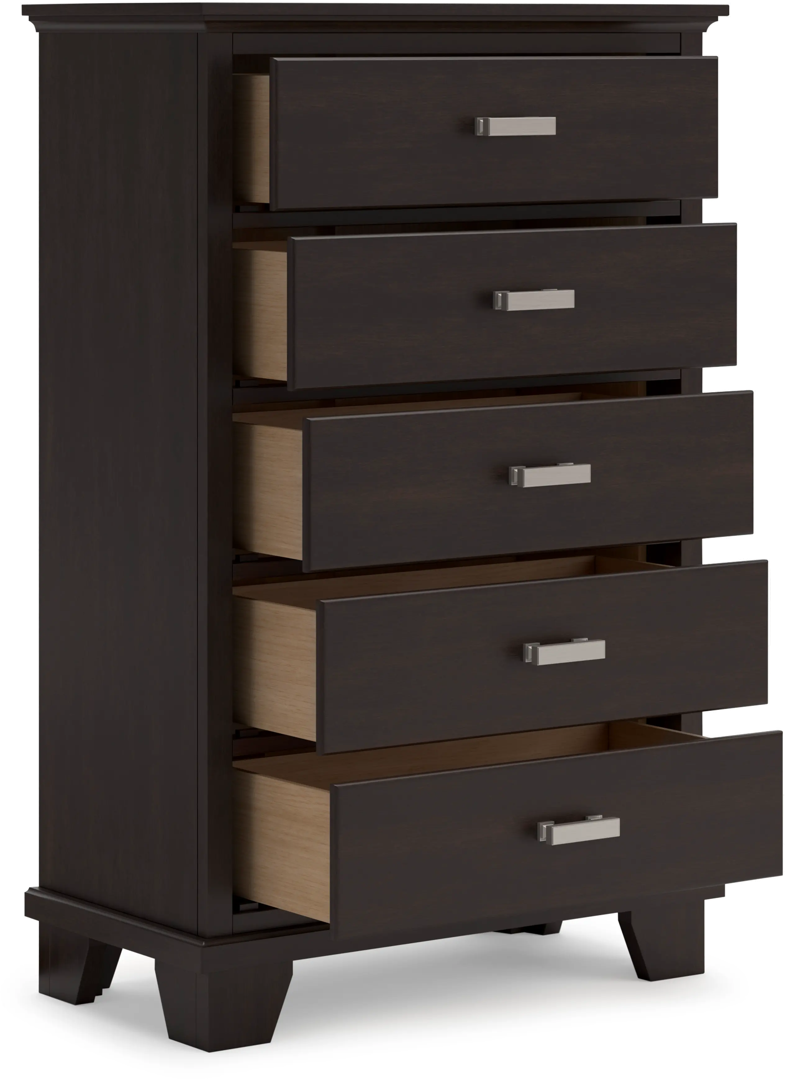 Coventry Dark Brown Chest of Drawers-3