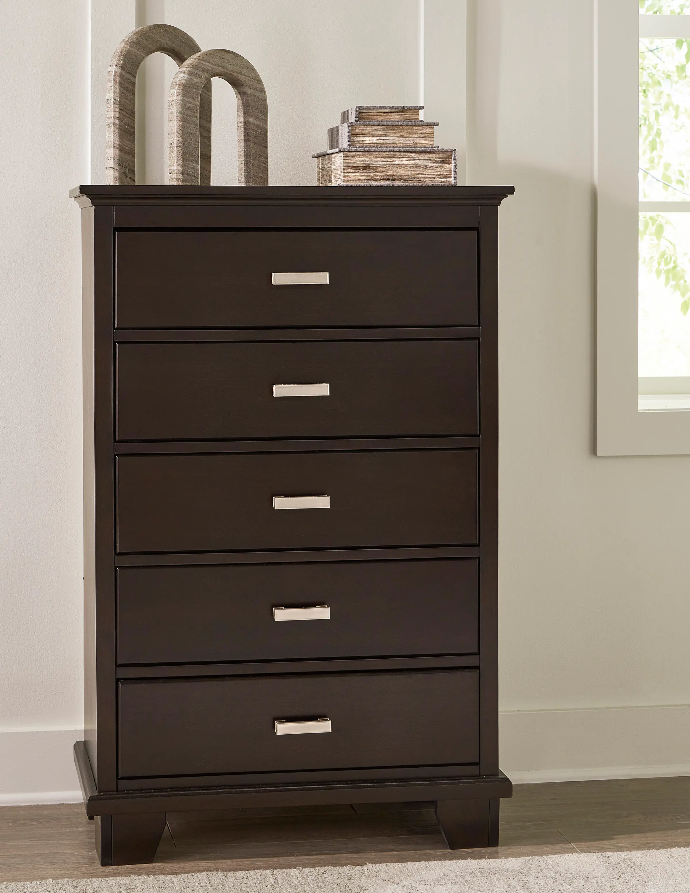 Coventry Dark Brown Chest of Drawers-2
