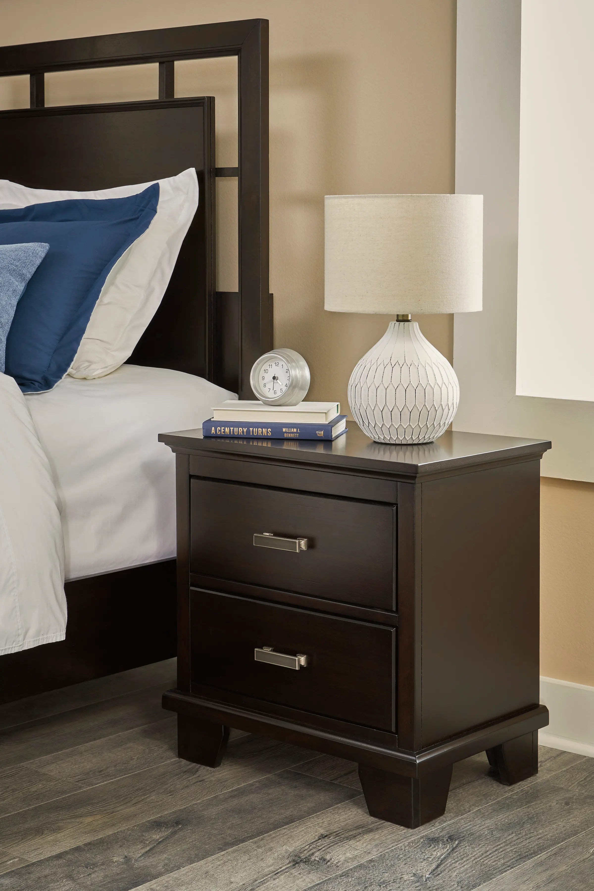 Coventry Dark Brown Nightstand-2
