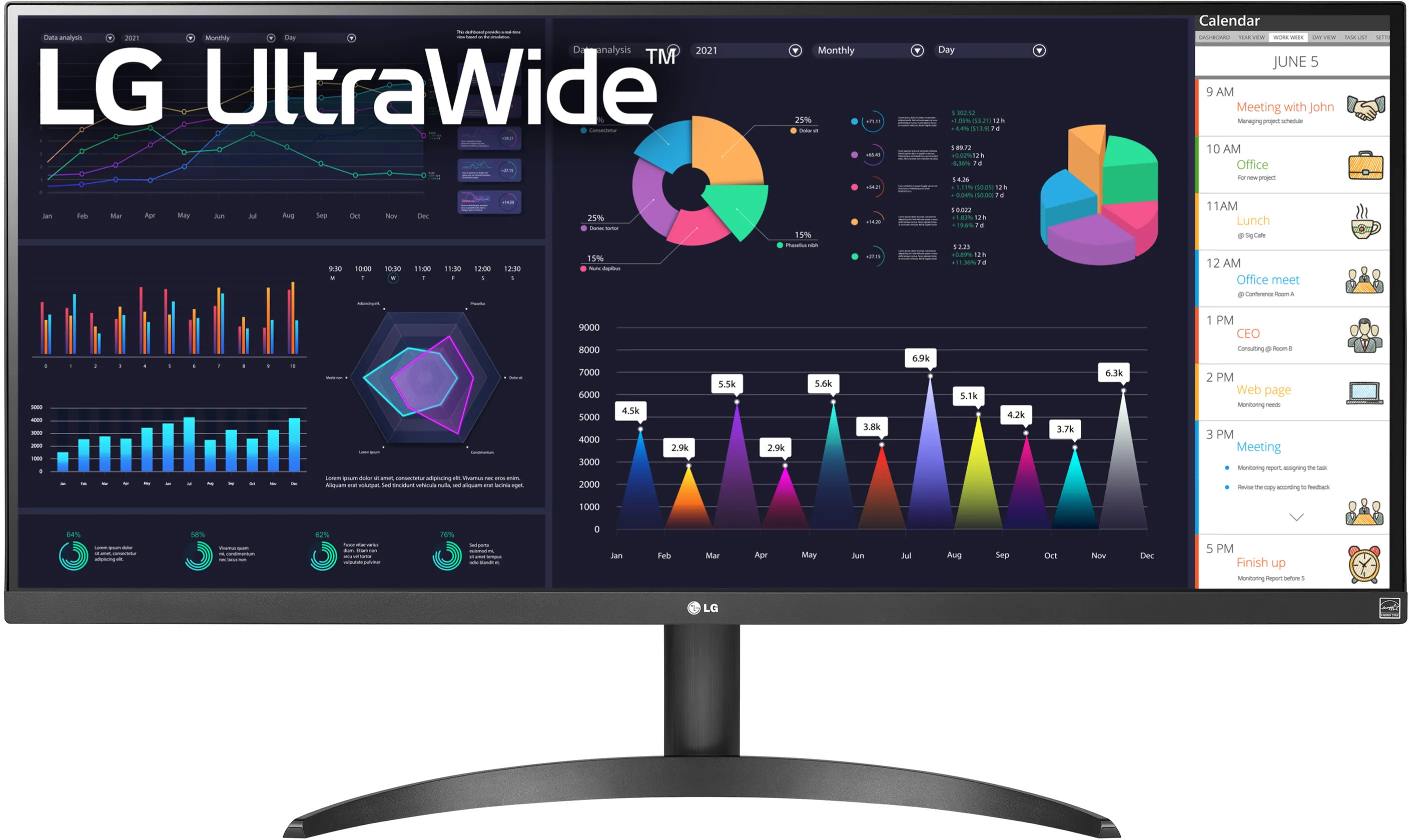 34WQ500-B LG 34  UltraWide FHD IPS Monitor-1