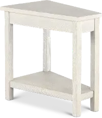 Wedge Light Gray Chairside Table
