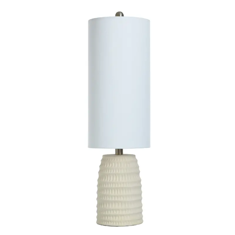 Off White Buff Table Lamp