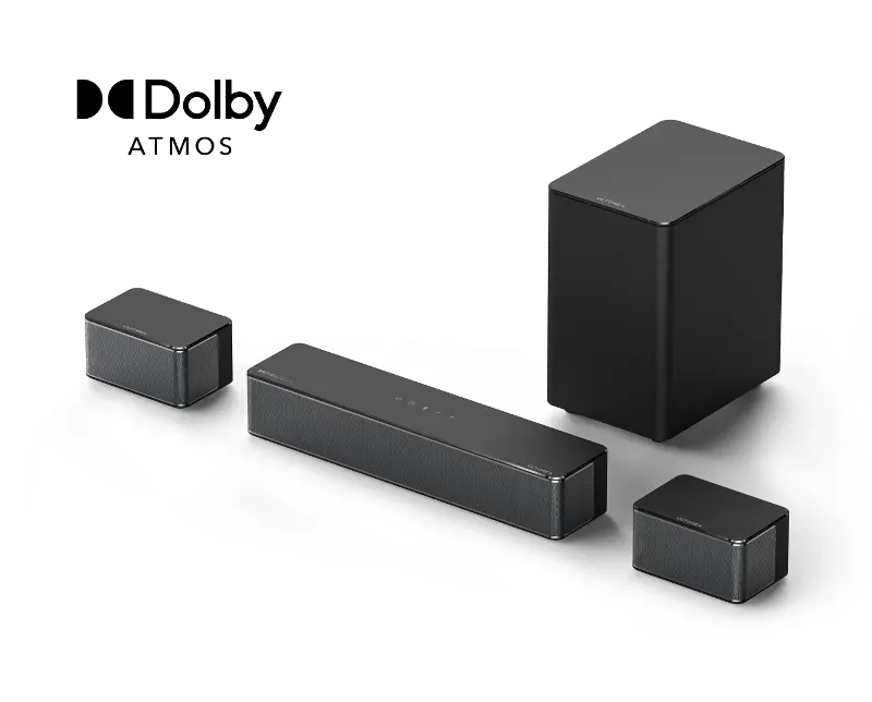 ULTIMEA Poseidon D60 5.1 Dolby Atmos Sound Bar w/ Wireless Subwoofer