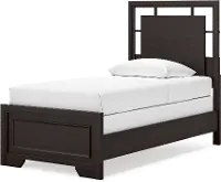 Coventry Dark Brown Twin Bed