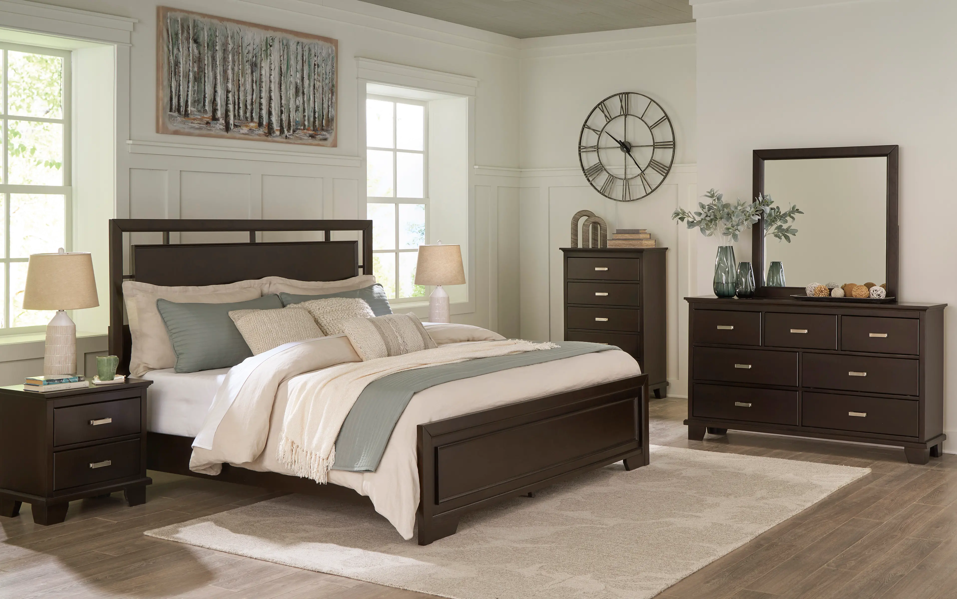 Coventry Dark Brown King Bed-2