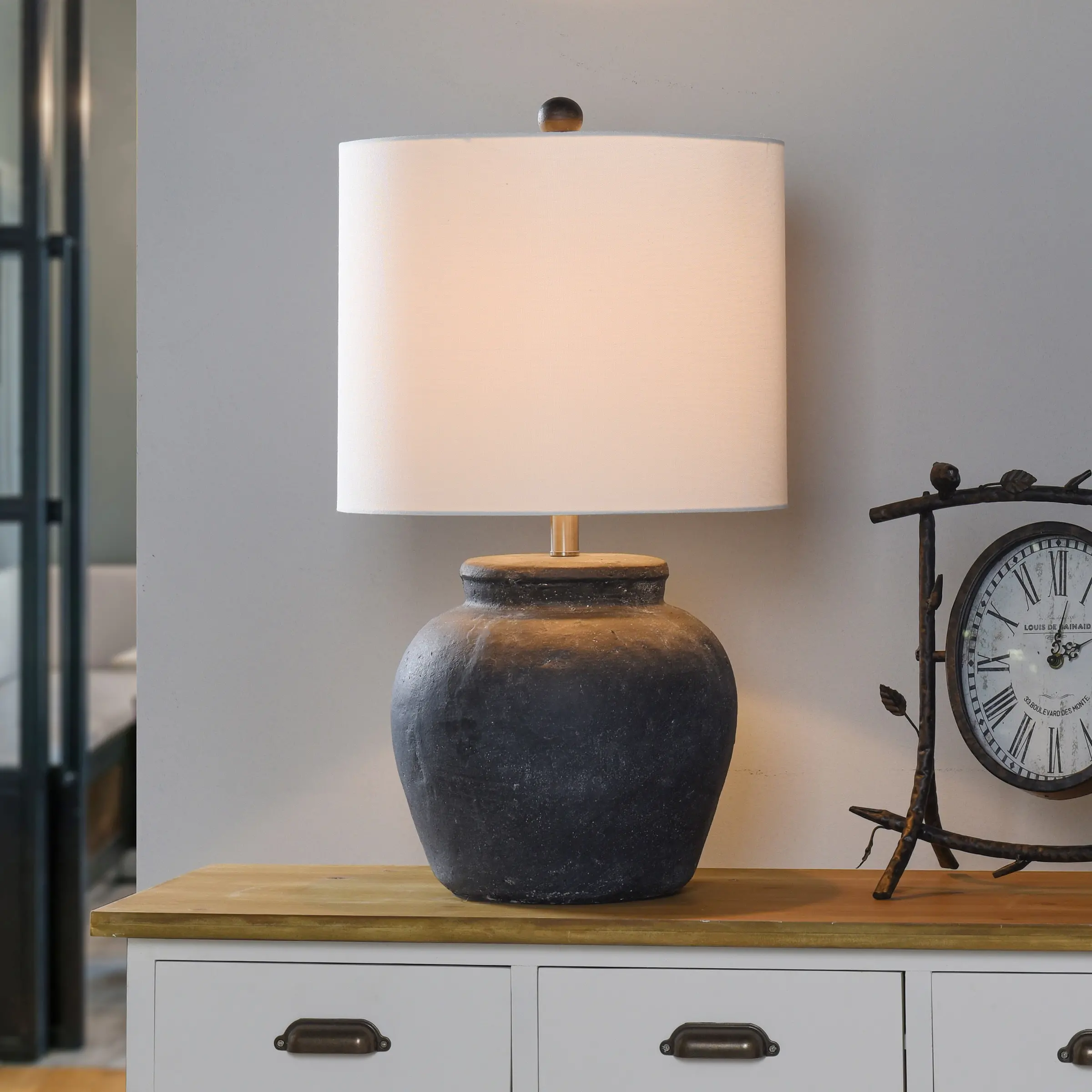 Arlo Cotta 27  Cement Table Lamp-2