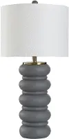 Gray Ceramic Table Lamp