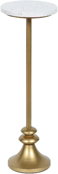 24  Gold Pedestal Drinking Table