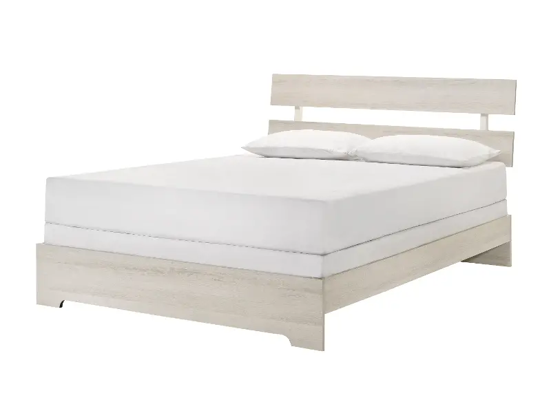 Alix White Queen Platform Bed
