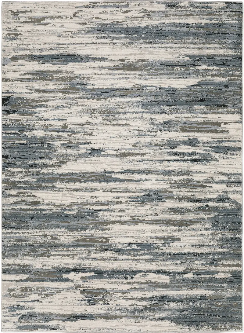Caravan 5 x 8 Beige Blue Area Rug