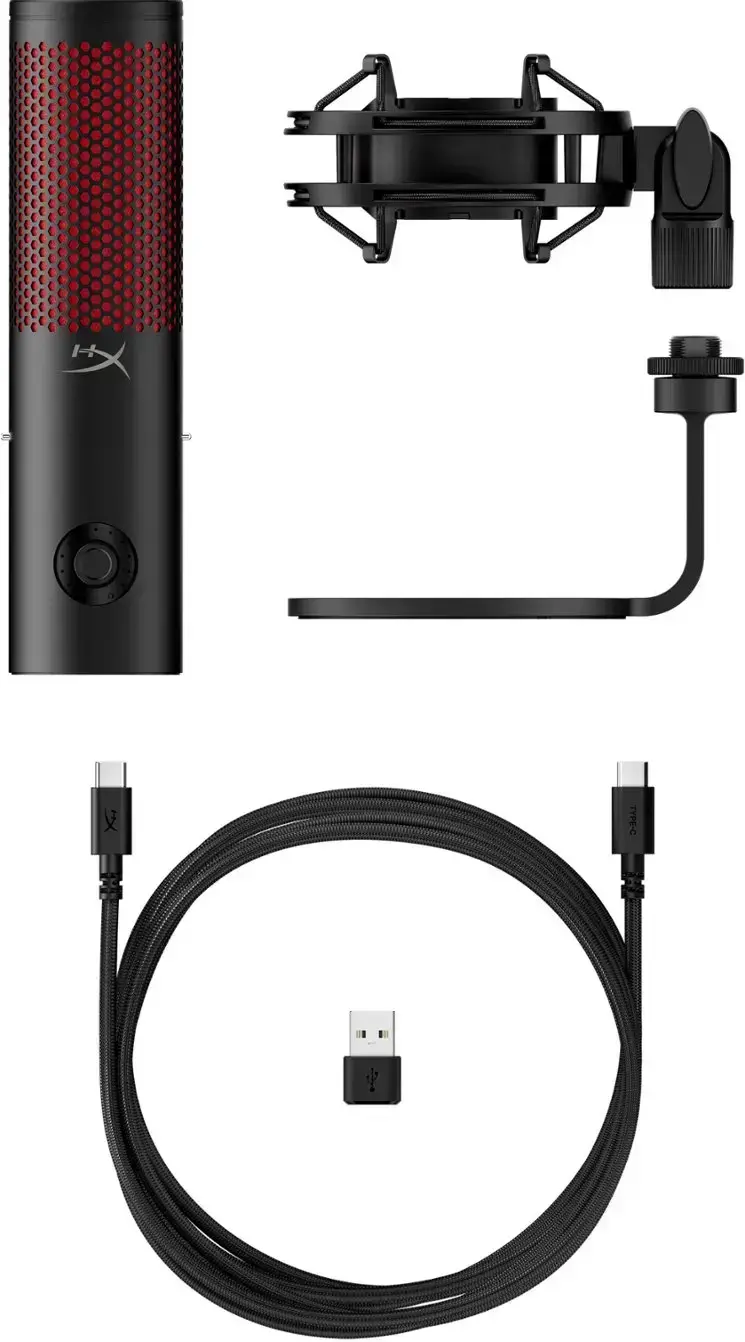 NAE-HP-872V1AA HyperX QuadCast 2 Wired Multi-Pattern USB Electret Condenser Microphone-12